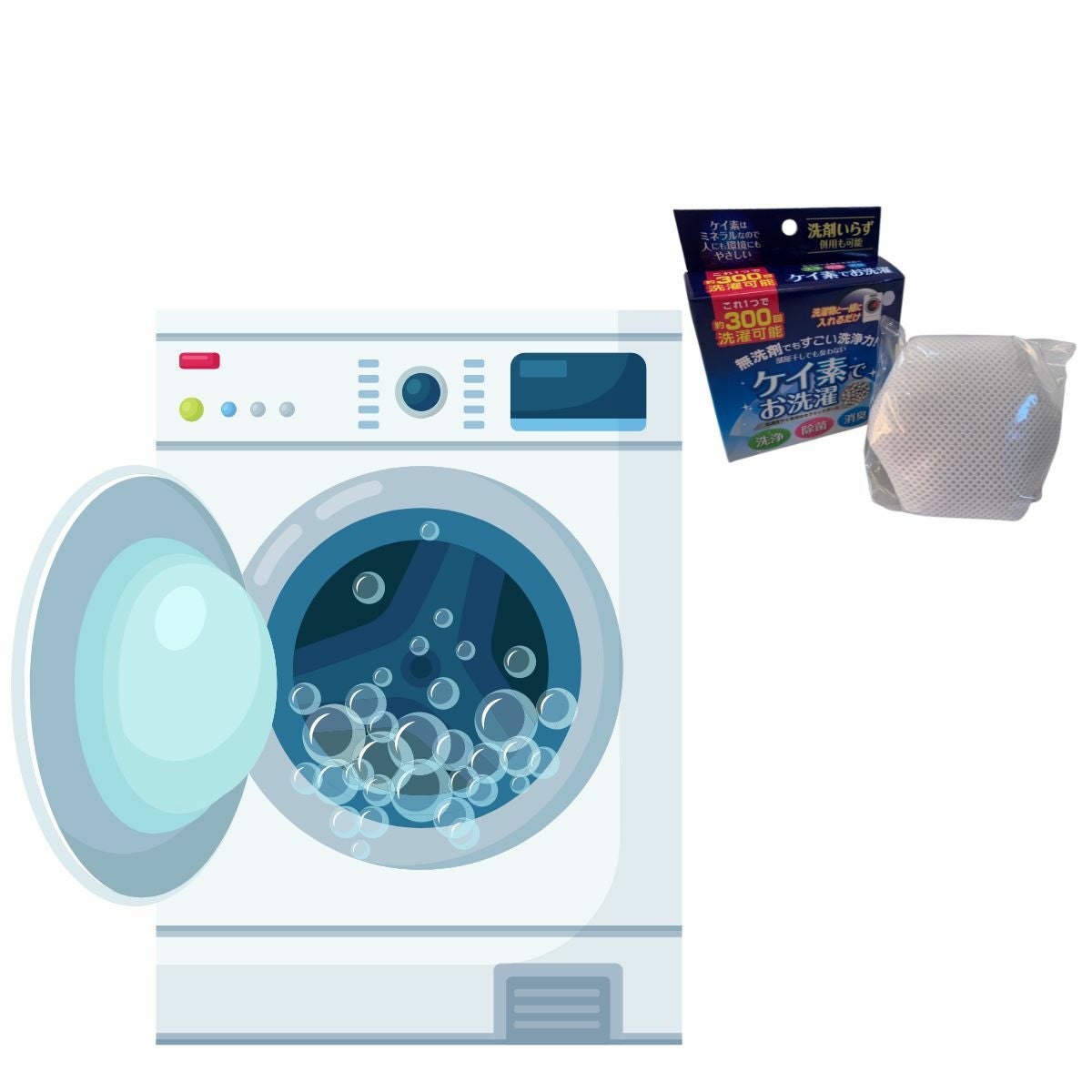 ケイ素でお洗濯（高濃度ケイ素溶出セラミックボール